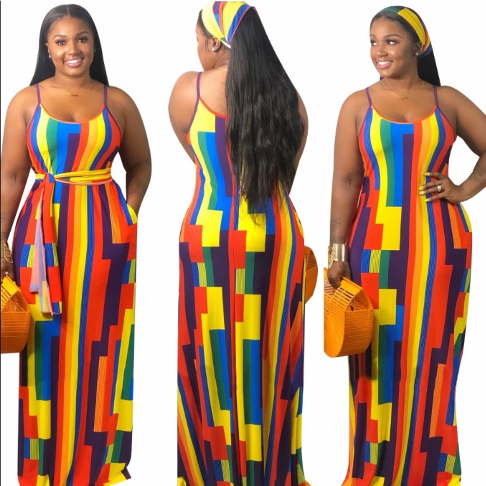 Multi-color Maxi Dress